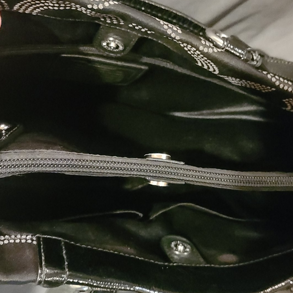 Blach Coach Shoulder Bag View 6